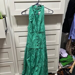 Maeve Emerald Backless Dress